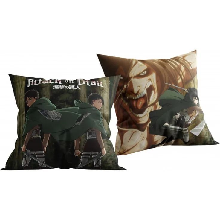 Attack on Titan Dekokissen Kuschelkissen (1 Stk.) 40 x 40 cm aus Polyester