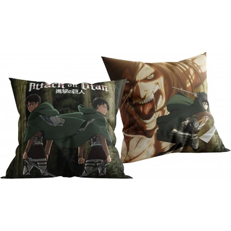Attack on Titan Dekokissen Kuschelkissen (1 Stk.) 40 x 40 cm aus Polyester