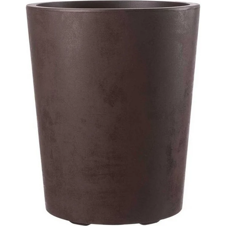 Runder Pflanzkübel Millennium 48 Liter in Braun mit Tolle Naturstein Optik – Bild 3