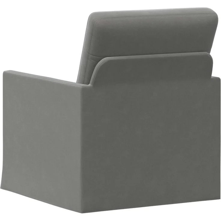 vidaXL Einzelsofa Dunkelgrau 70 x 81 x 82 cm Samt (V) 42041022 – Bild 4