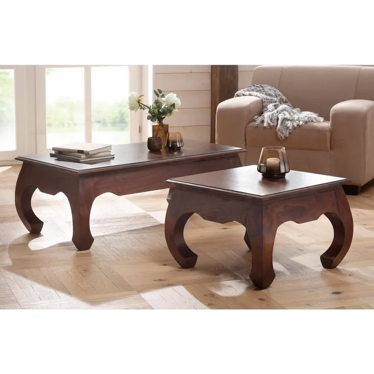 Home affaire Couchtisch Kumar, mit geschwungenen Beinen, in 2 Breiten