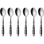 6 Stück Kaffeelöffel, geschmiedet