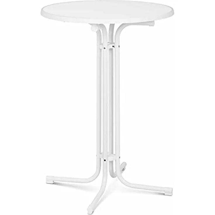 Royal Catering Bistrotisch Ø 80 cm Stehtisch klappbar Bistro Tisch Bartisch Gastro rund weiß