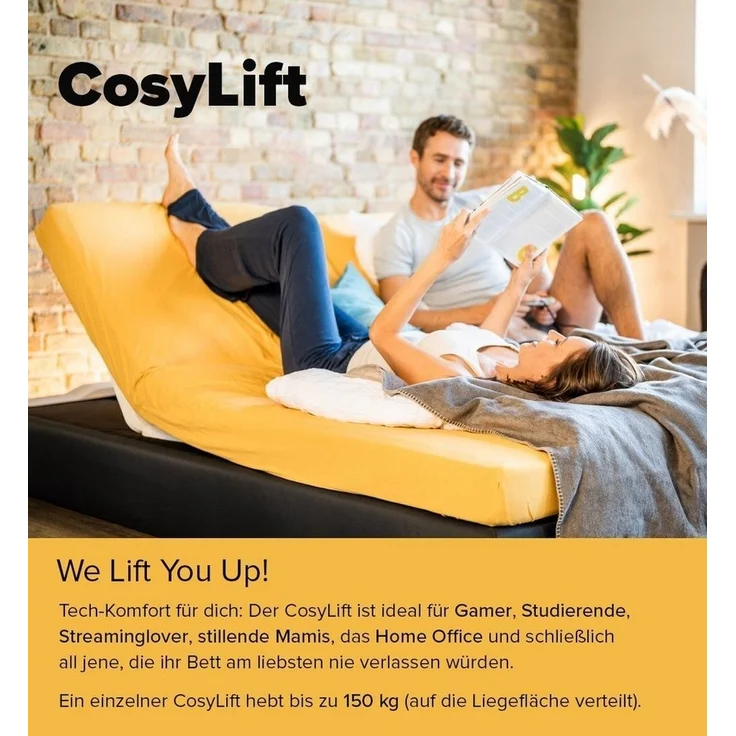 COSYWORLD CosyLift Lattenrost Add-On, Boxspringbett Add-On - elektrisch Verstellbarer Lift für Lattenroste & Matratzen, für alle Betten & Boxspringbetten - mit Motor & Handschalter, fertig montiert – Bild 3