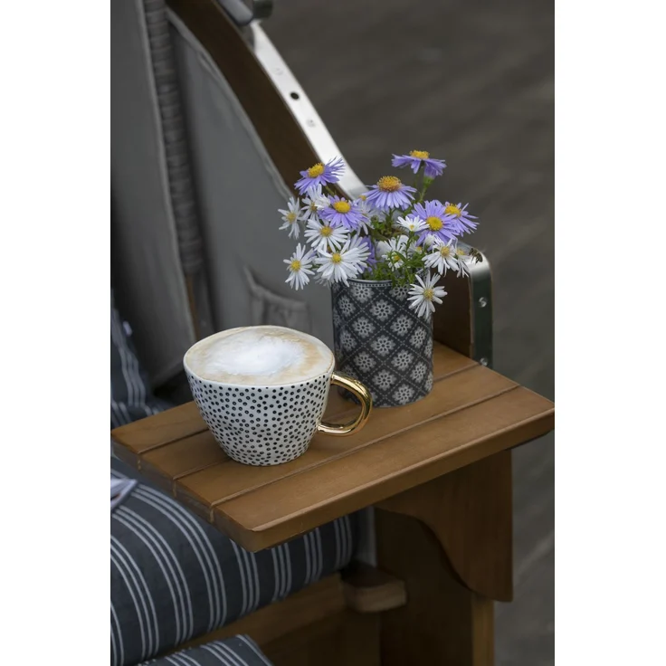 Strandkorb Komplettset - bene living - Schleswig Pinie - PE mokka - Modell 553 – Bild 7