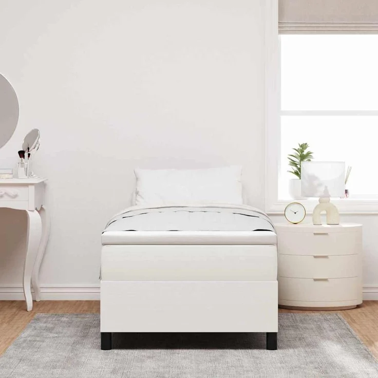 vidaXL Plattformbettgestell Creme 80 x 200 cm Cordstoff 3337379 – Bild 3