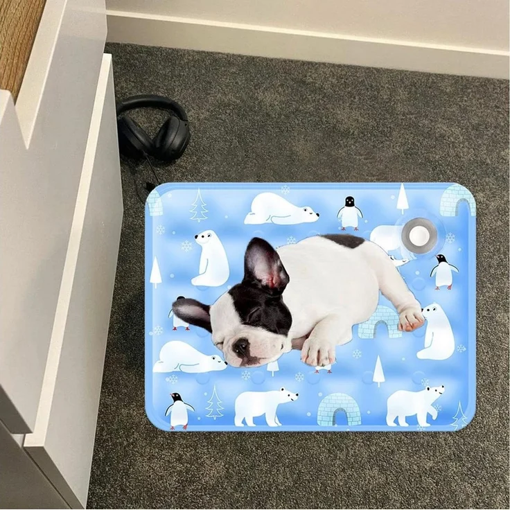 Ledander Hundematte kühlmatte Hund, Waschbar kühlmatte für Hunde, Langlebiger Tragbares, Kühldecke kühlmatte Hund, Waschbar kühlmatte für Hunde, 40x50 cm – Bild 2