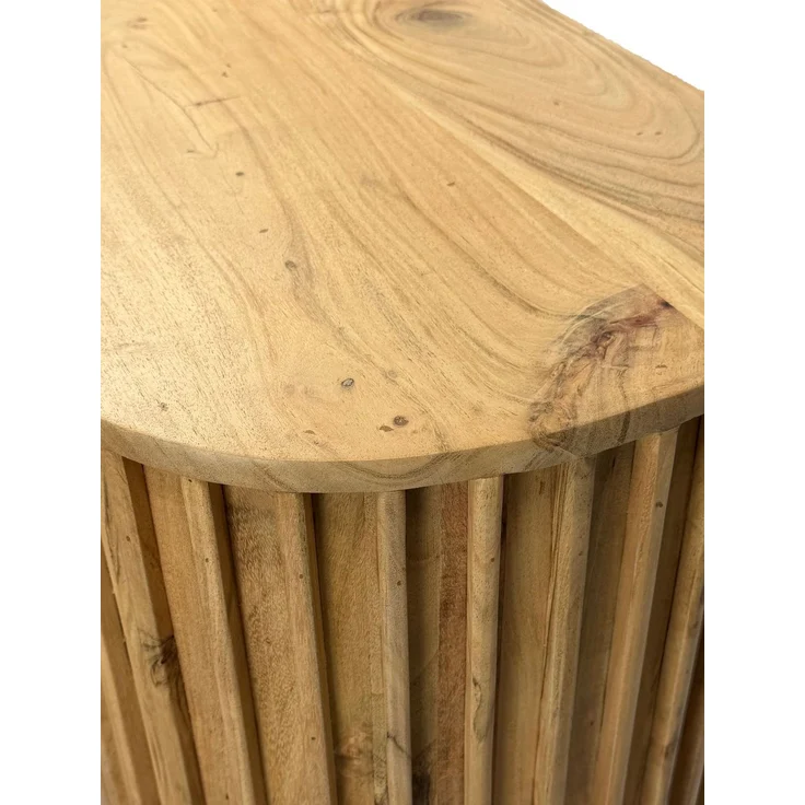 FINEBUY Bücherregal FB60543 Standregal Massivholz 105cm Wohnregal Standregal Stauraumregal, Funktionale Aufbewahrung im zeitlosen Look, Natürliches Möbelstück mit klarer Linienführung – Bild 6