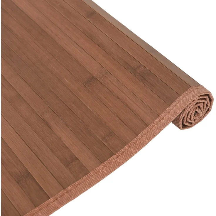 vidaXL Teppich Rechteckig Braun 80x100 cm Bambus 376902 – Bild 4