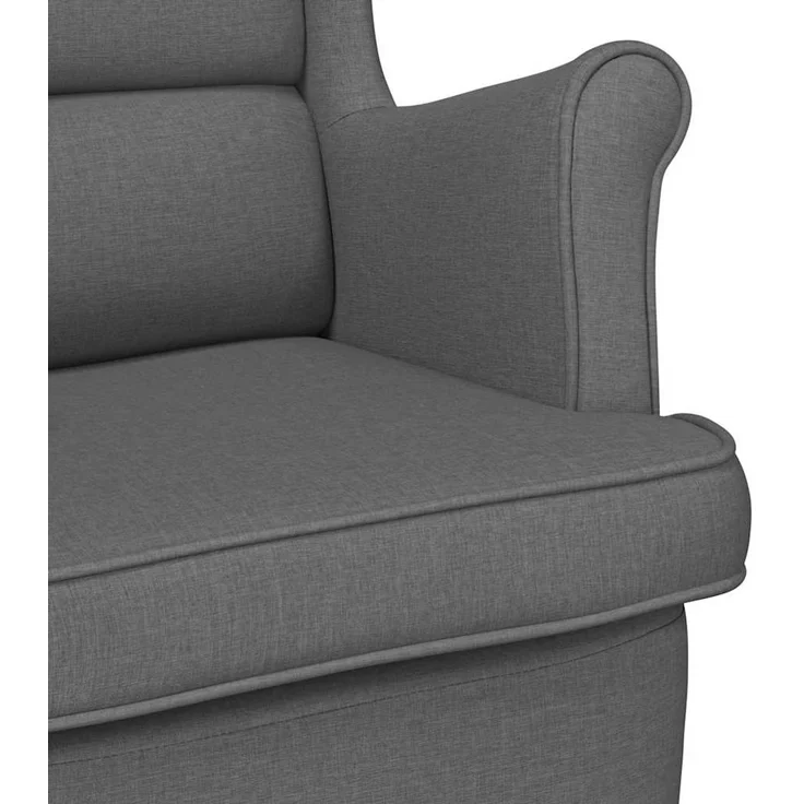 Sessel wohnzimmer, Relaxsessel Dunkelgrau 74x84x100 cm Stoff – Bild 7