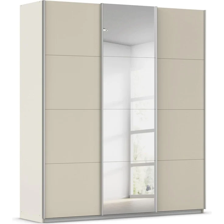 Rauch Möbel KULMBACH, Schwebetürenschrank, Farbe Beige, Breite 203 cm