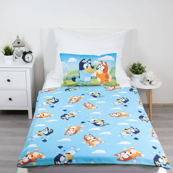 Bluey Baby Bettwäsche Set 100 × 135 cm + 40x60 cm Baumwolle – Bild 3