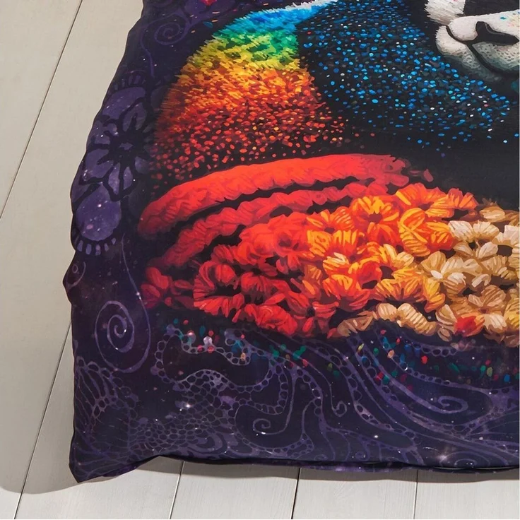 TRAUMSCHLAF Bettwäsche Panda, Mako Satin, 2 teilig, tierisches Design in einzigartiger Haptik – Bild 2