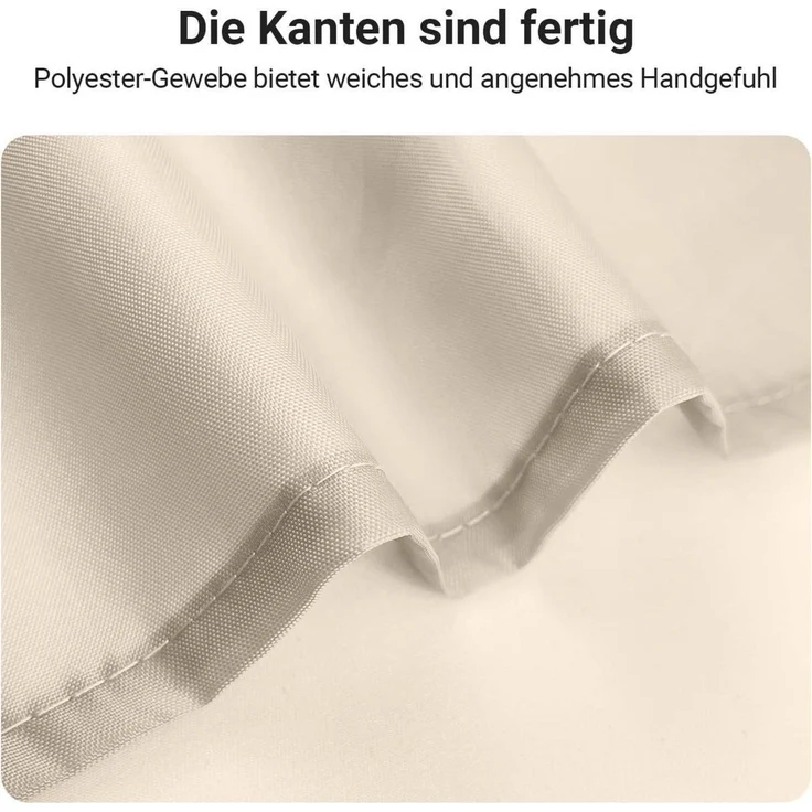 Duschvorhang 90x90cm Beige Antischimmel Polyester Badevorhang 1er Pack – Bild 5