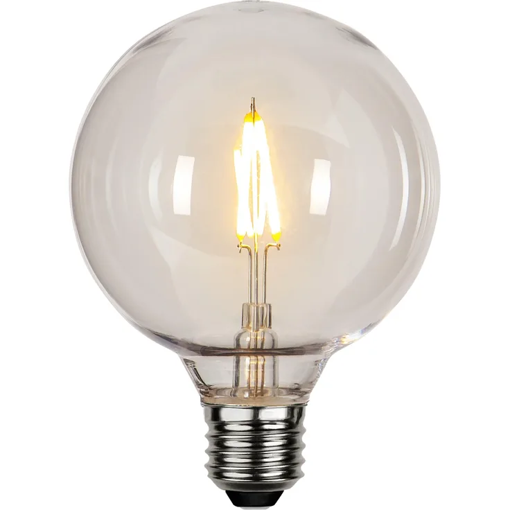 LED Outdoor-Leuchtmittel E27, G95, 1W, 90lm, warmweiß