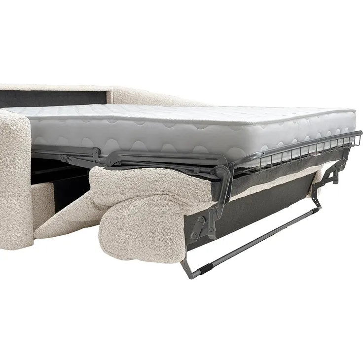 Vente-unique - RETUNA Sofa Stoff Beige - B 208 cm105 cm x H 90 cm x L 220 cm – Bild 5