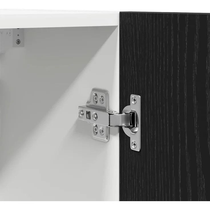 vidaXL Hängeschrank Schwarz Eichen-Optik 50 x 31 x 60 cm Holzwerkstoff 863142 – Bild 9