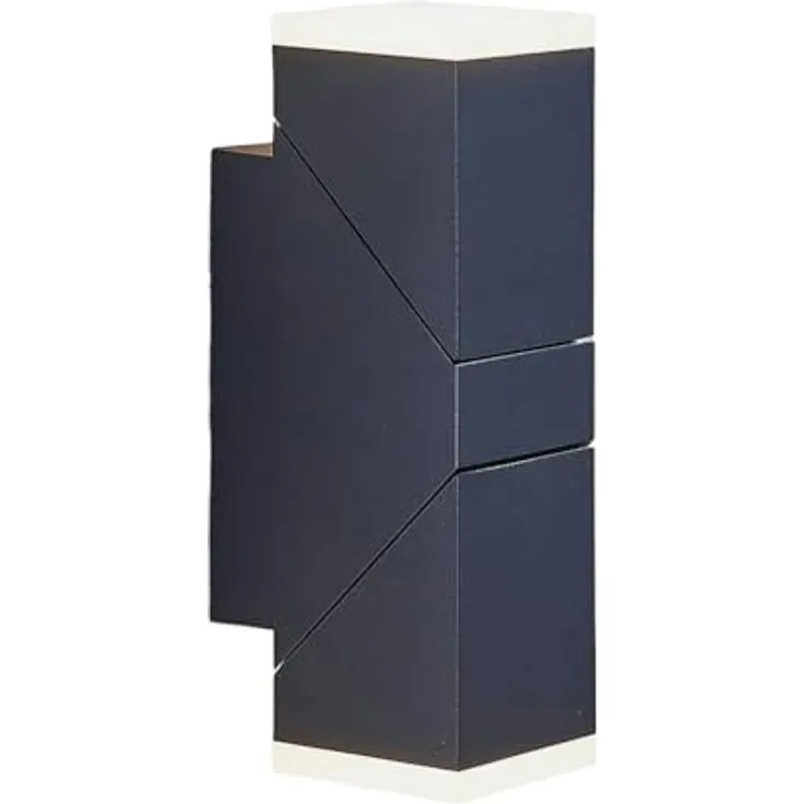 Lindby LED Wandleuchte außen Sally, spritzwassergeschützt, schwarz, Aluminium, 2-flammig, IP54, inklusive Leuchtmittel