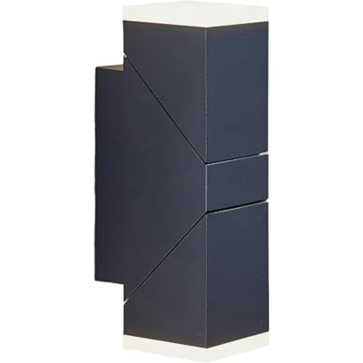 Lindby LED Wandleuchte außen Sally, spritzwassergeschützt, schwarz, Aluminium, 2-flammig, IP54, inklusive Leuchtmittel – Bild 1