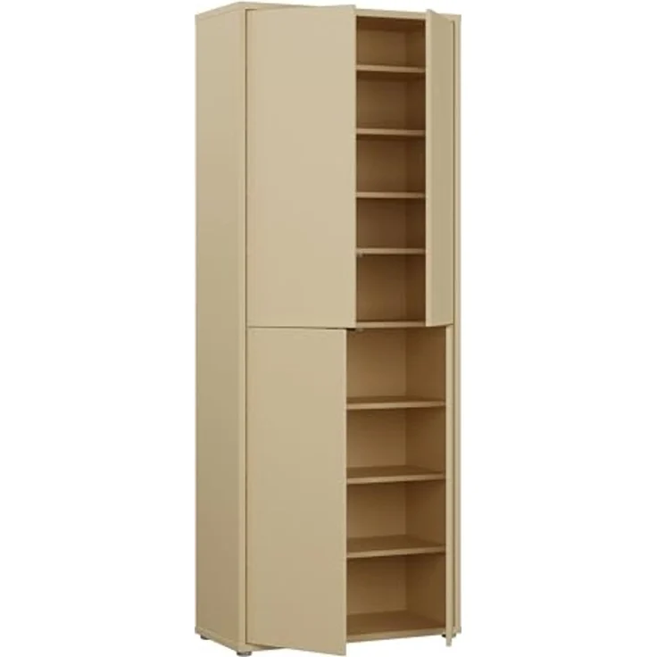 FORTE Schuhschrank Alice Springs, Schuhschrank, Höhe 191,9 cm, 4 Türen, viel Platz (B/H/T 74,5/191,9/34,9 cm) Stauraumschrank, Mehrzweckschrank, Breite 74,5 cm, mit 8 Böden – Bild 7