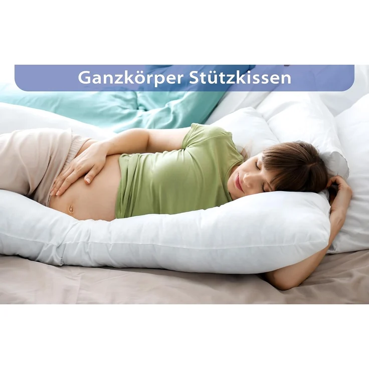 Totsy Baby Seitenschläferkissen Kisseneinsatz für schwangerschaftskissen stillkissen xxl – Bild 5