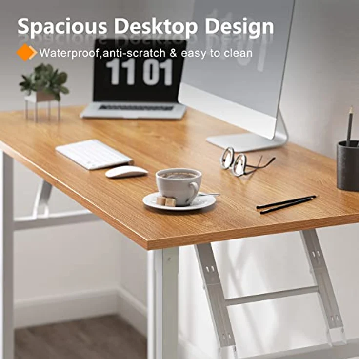 SogesHome Klapptisch Computertisch 80x40 cm PC Tisch Kleiner Schreibtisch Bürotisch Büroarbeitsplatz für Home Office Verwendung Schreibtisch Esstisch Konferenztisch – Bild 4