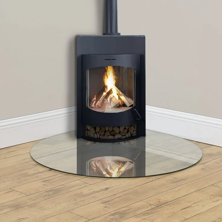 Glasplatte Glasgow Tropfenform Ø 90 cm neu. haus
