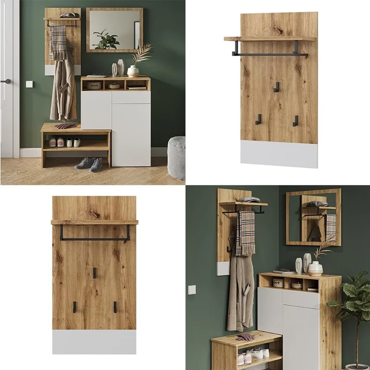 Wandgarderobe Selena Weiß/Artisan 44 x 83 cm Vicco – Bild 8