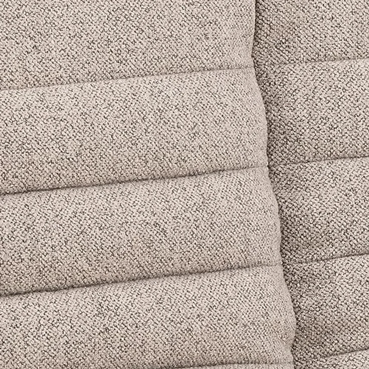 AC Design Furniture Jasper Schlafsofa in Beige, mit 3 Liegepositionen, Moderner 3-Sitzer ohne Armlehne, Gepolstertes Sofa mit Bouclé-Bezug und Schwarzen Beinen, B: 196 x H: 91 x T: 98 cm – Bild 11