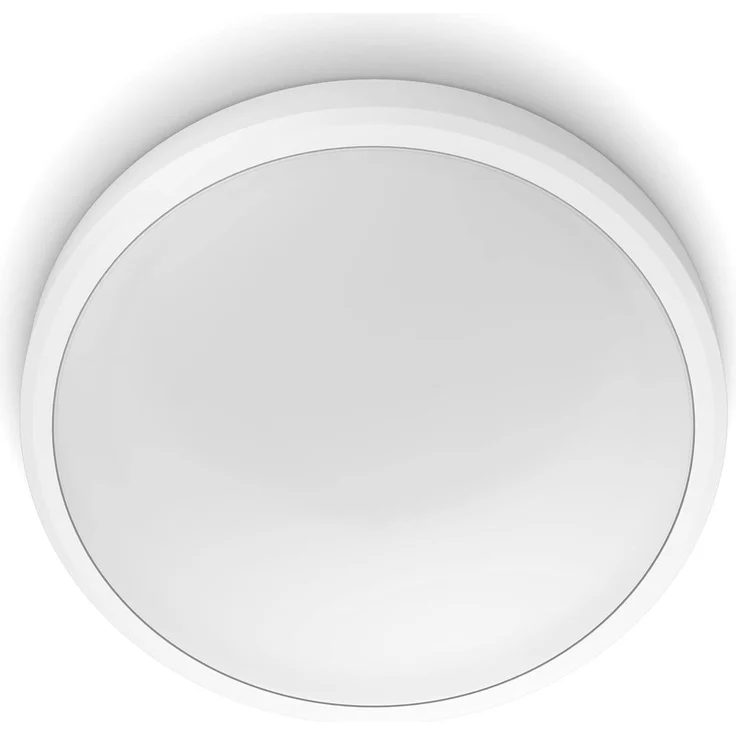 Philips LED Doris Deckenleuchte für das Badezimmer, 17W, IP44 Schutzklasse, warmweißes Licht (2. 700K), Weiß – Bild 3