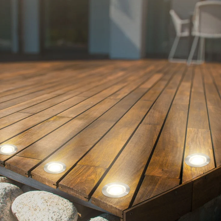 Briloner LED Außen-Bodenstrahler Kebony Connect to Shine 3er Ergänzungsset 1,8W – Bild 7