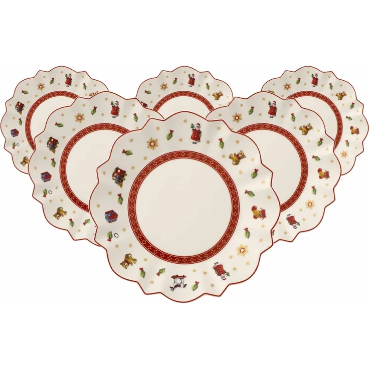 Villeroy & Boch Toy's Delight Brotteller ø 17,9 cm Weiß 6er Set