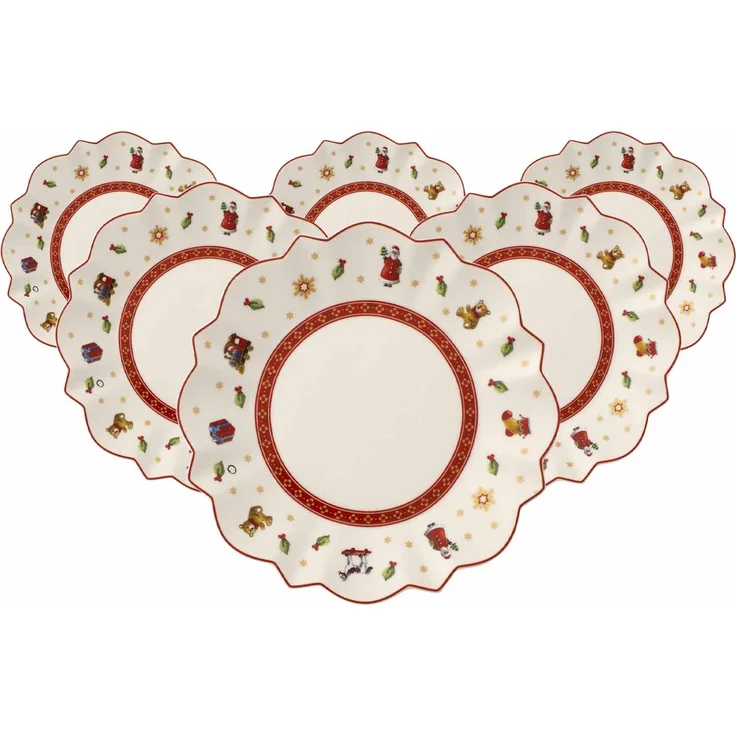 Villeroy & Boch Toy's Delight Brotteller ø 17,9 cm Weiß 6er Set – Bild 1