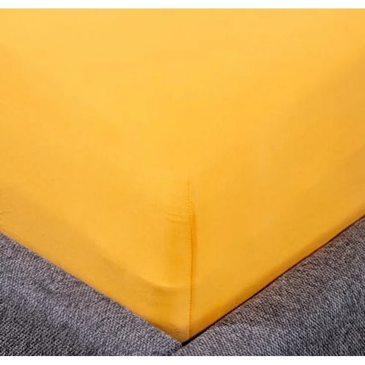 Traumschloss Spannbettlaken Comfort, Jersey, Gold, 180-200x200, Baumwolle – Bild 3