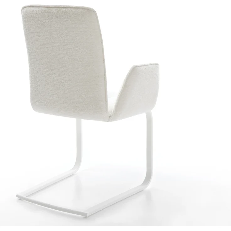 Freischwinger Vinja-Flex Bouclé Soft Beige Freischwinger flach Weiß – Bild 5