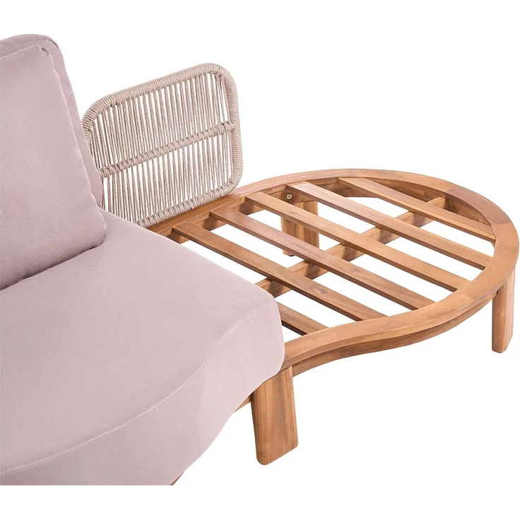 Gartensofa 2-Sitzer ARZELLO Akazienholz Hellbraun – Bild 8