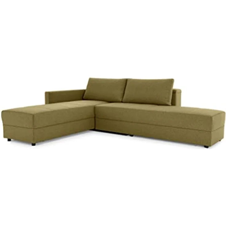 LOOKS by Wolfgang Joop Looks III Designer Sofa mit Boxspringfederung, Ecksofa mit Bettfunktion, braun, 287x229x77 cm – Bild 6