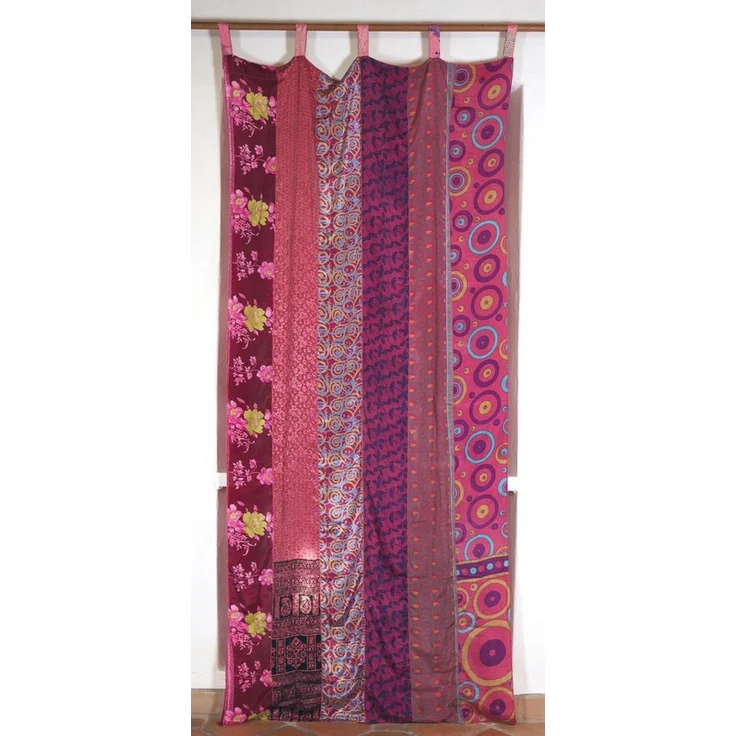 Guru-Shop Vorhang Seidiger Vorhang (1 Stk) Gardine aus Patchwork.. – Bild 1