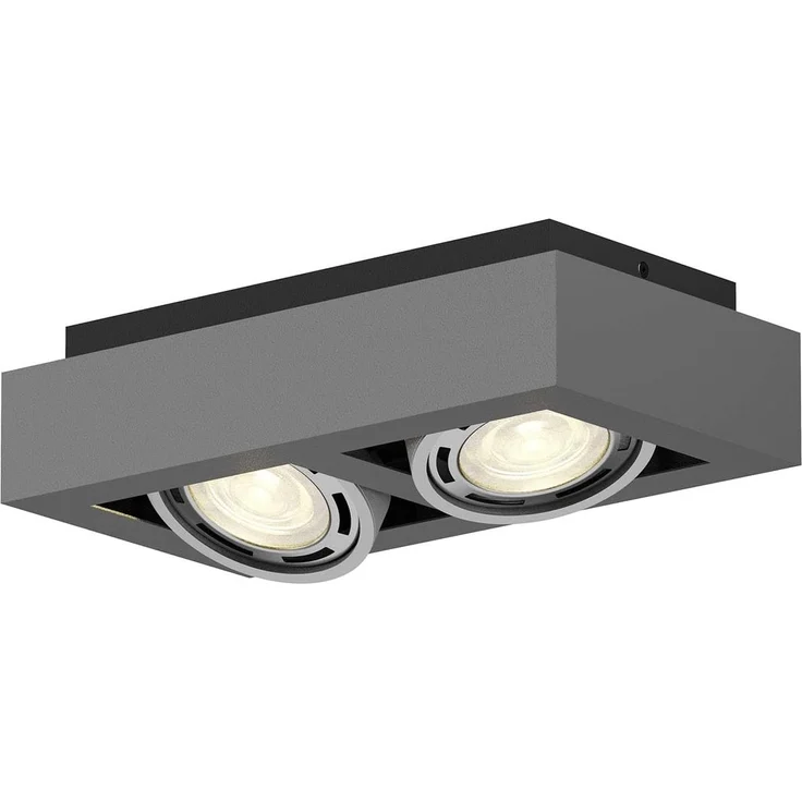 Arcchio Deckenleuchten Ronka, Metall, Schwarz IP20, 2 x 20 W ES111 LED – Bild 1