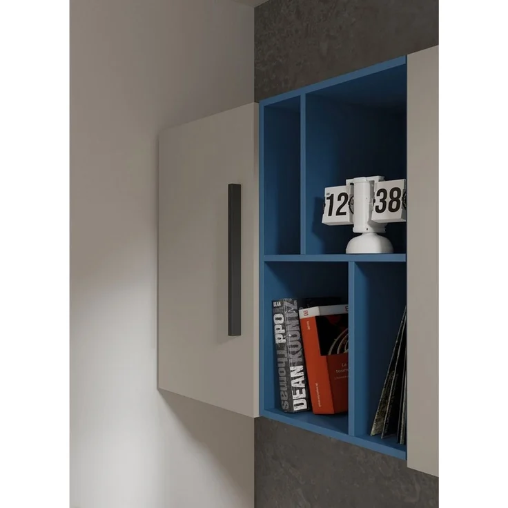 Deine Möbel 24 Kleiderschrank LIMA 02 90 cm, Kaschmir, mit 2 Schubladen, Soft-Close & Push-to-Open (LIMA - Kollektion, 1-St, ideal für Kinderzimmer & Jugendzimmer) Jugendzimmer-Schrank Kinderkleiderschrank – Bild 3