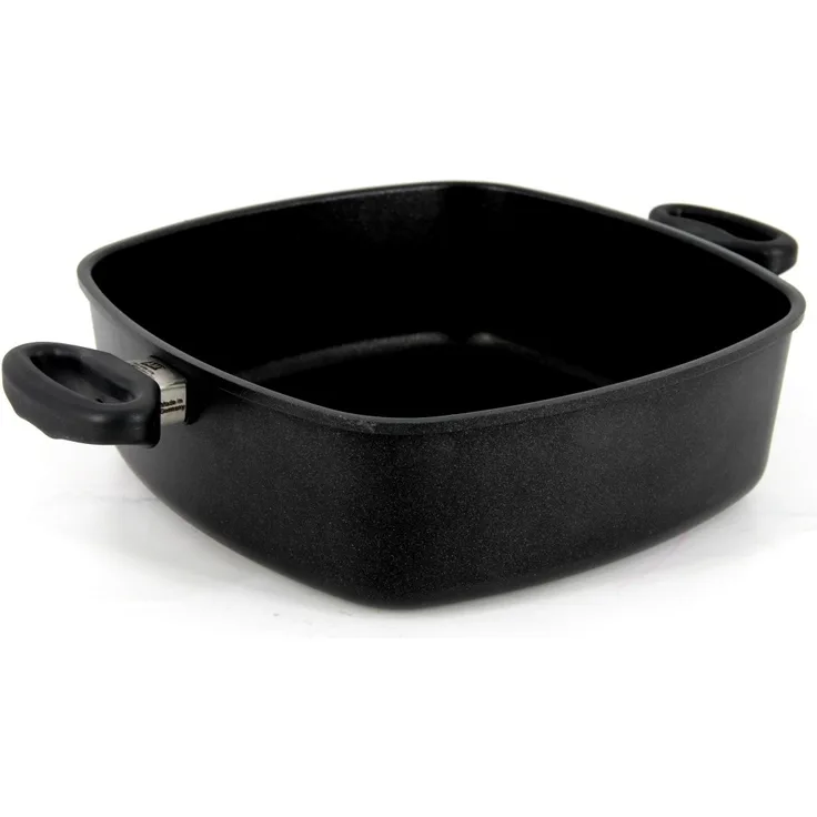 AMT E289 Eck-Pfanne flach Aluminumguss 28 x 28 cm, Höhe 9 cm