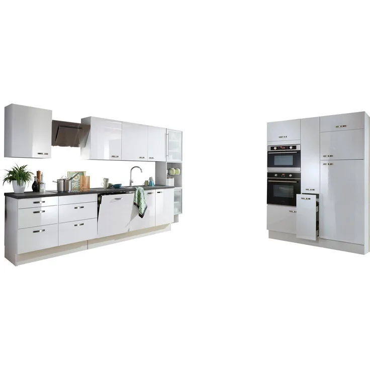 KOCHSTATION Küchenzeile KS-Cara, mit Vollauszügen und Soft-Close-Funktion, Breite 480 cm