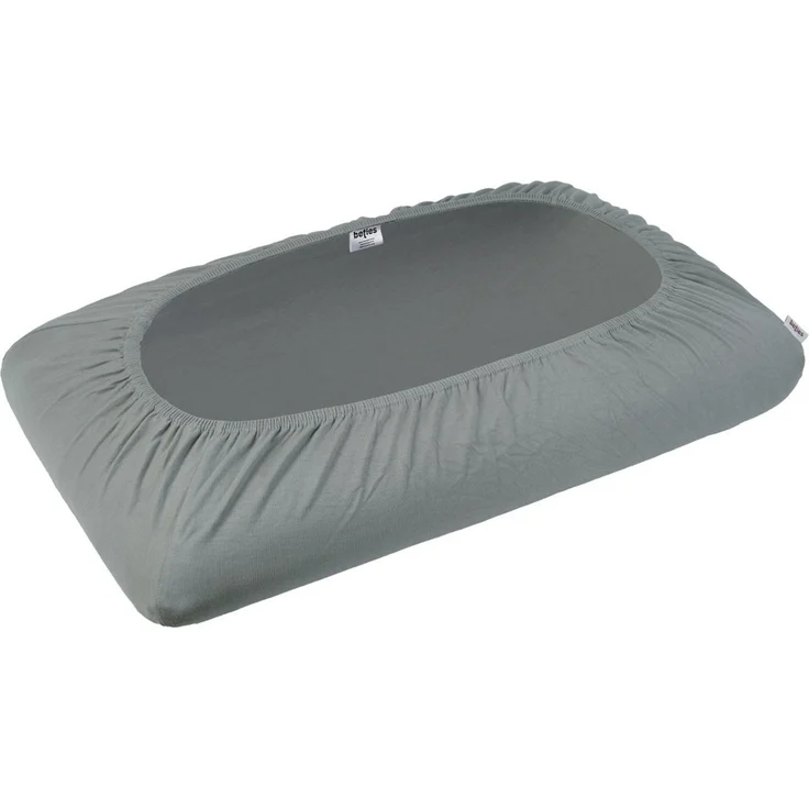 beties Kissenbezug BasicSoft, (1 Stück), Premium Feinjersey Nackenstützkissen-Spannbezug 40x70 cm silber-grau – Bild 2