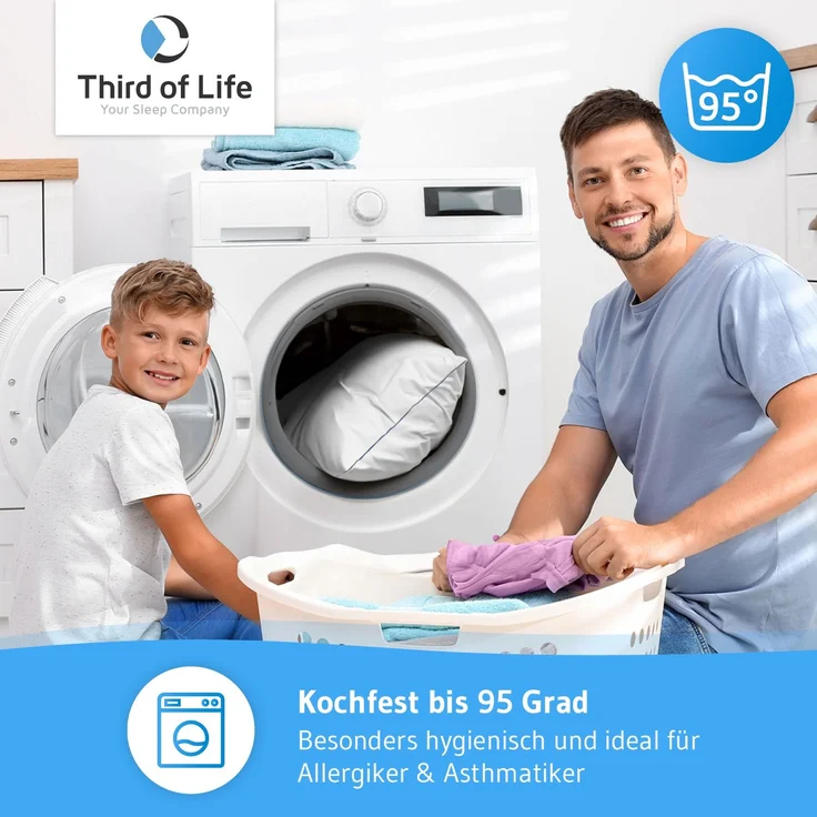 Kopfkissen inSPIRO mit Duo-Hohlfasertechnologie für optimale Stützkraft 70x90cm – Bild 7