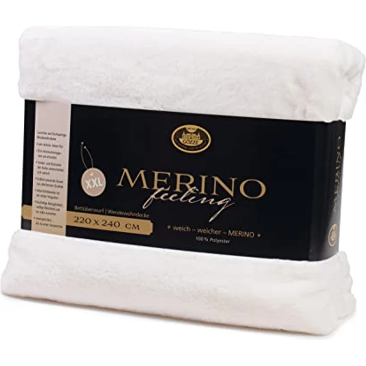 Wohndecke Merino Wendewohndecke, Gözze, kuschelig weich – Bild 3