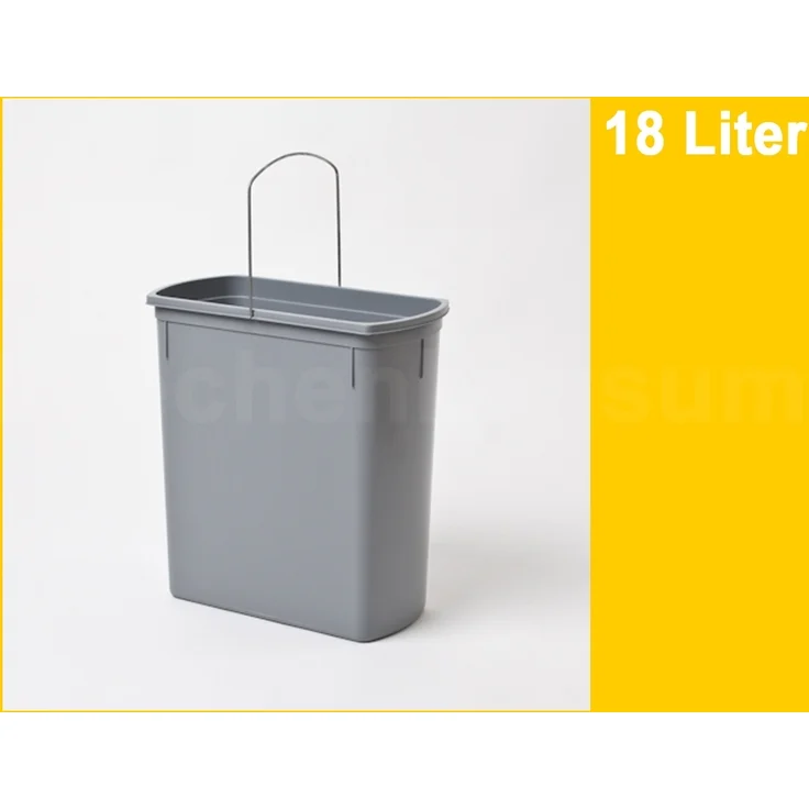 Hailo Uno 18 L Ersatzeimer 1082119 grau f Ökoflex Mülleimer Abfalleimer Einsatz – Bild 2