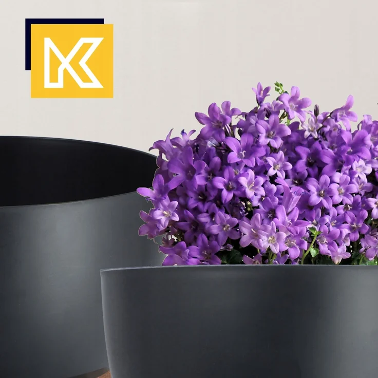 KADAX Blumentopfabdeckung Schaleneinsatz 29cm Schwarz 2 Stk – Bild 8