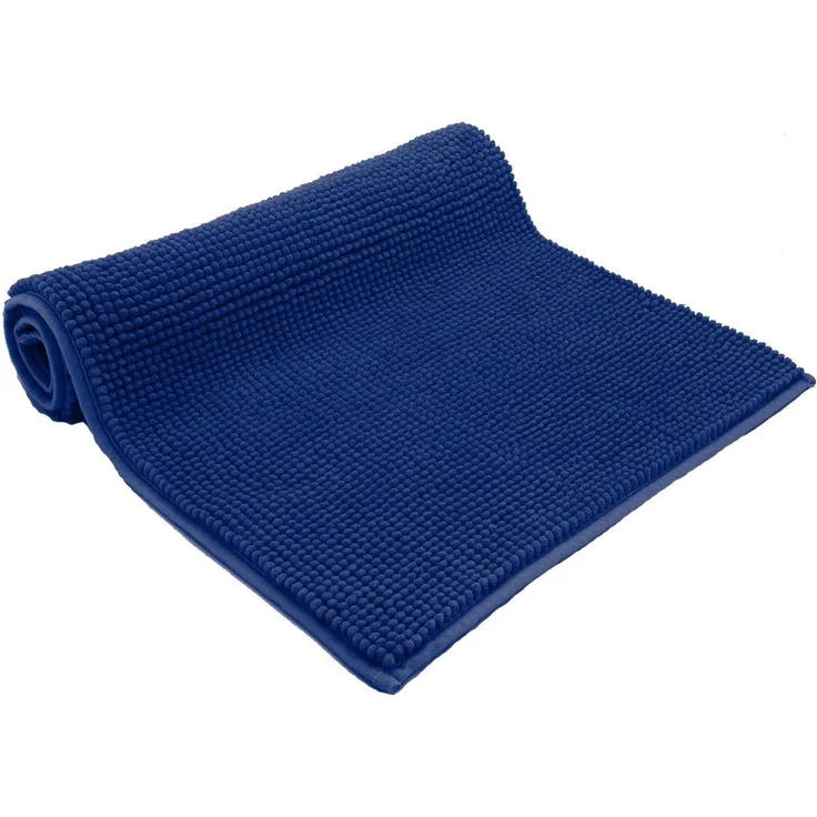 heimtexland Badematte Badvorleger Chenille Badteppich Duschvorleger, rutschhemmend beschichtet, Fußbodenheizung geeignet, schnell trocknend, strapazierfähig, fußbodenheizungsgeeignet, rutschfest, saugstark, Polyester, rechteckig, 50x80 cm, Hochflor, su... – Bild 1
