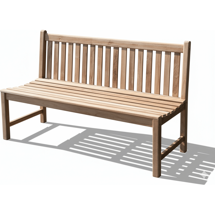 Stabile Bank Gartenbank Picadelly 150 cm in Premium Teak ohne Armlehne
