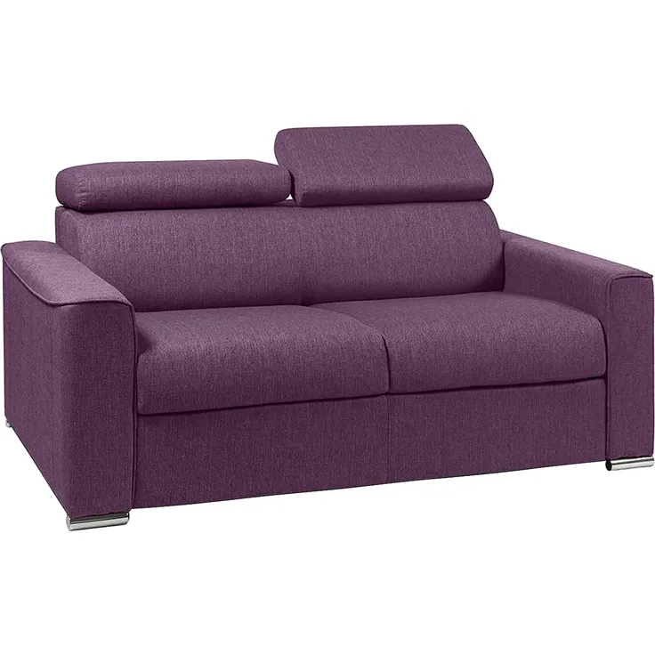 Vente-unique - VIZIR Sofa Stoff Violett - B 223 cm94 cm x H 110 cm95 cm x L 176 cm – Bild 2